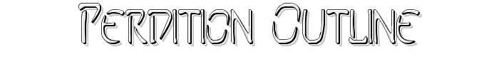 Perdition Outline font